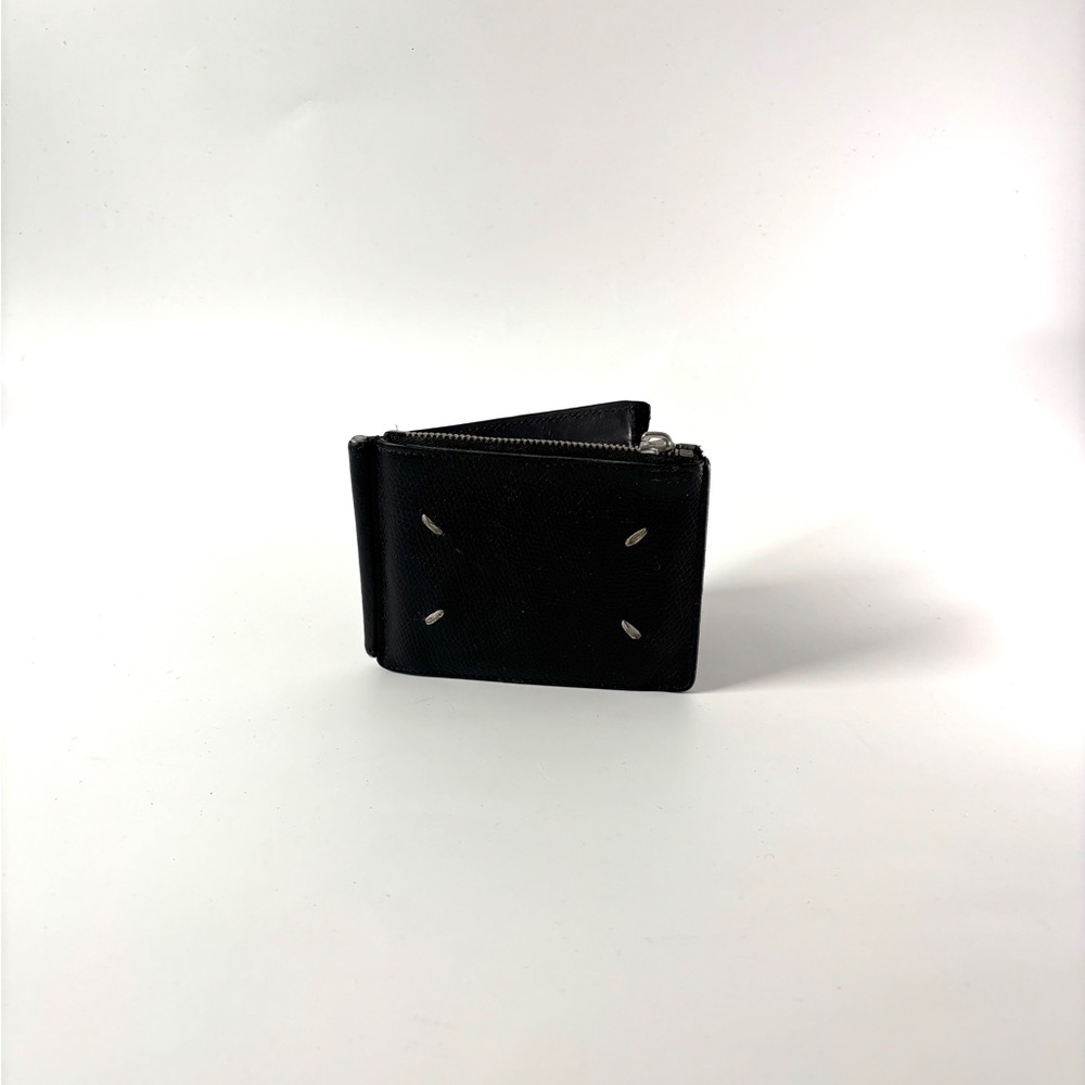 Maison Martin Margiela Black Leather Key & Card Holder
